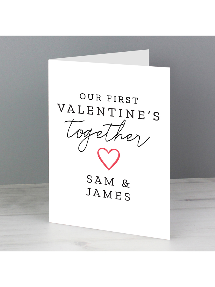 Personalised Our 1st Valentines Day Card Novelties Parties Direct Ltd
